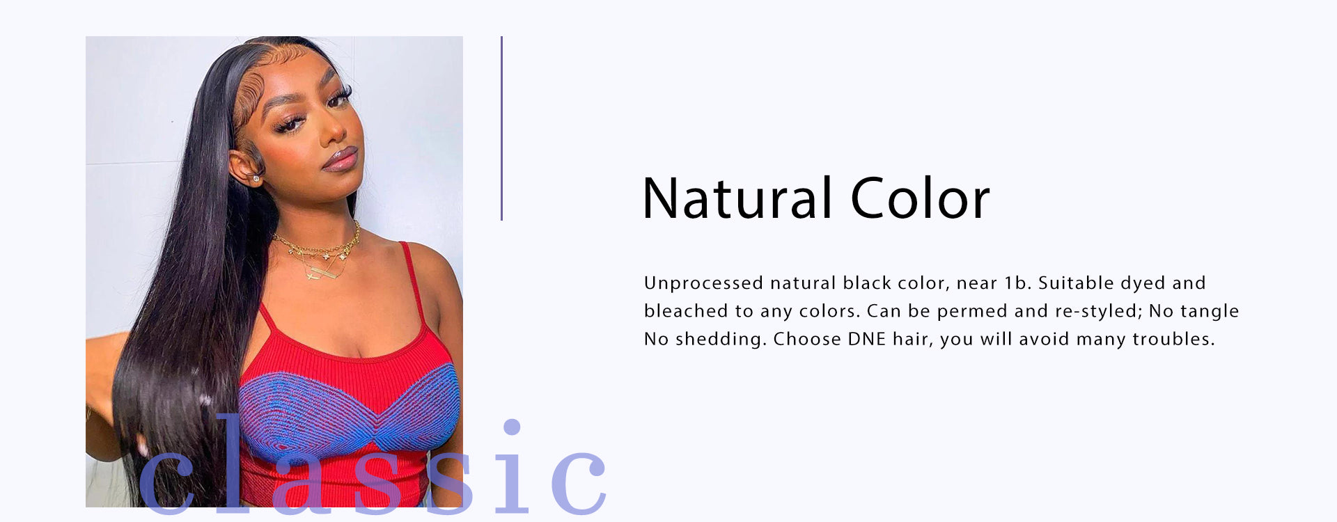 dne hair store product 13x4 lace front wigs human hair straight wig natural color decription details page web display