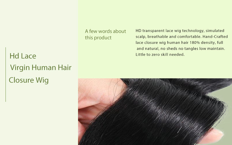 dne hair store product 4x4 hd lace closure wig straight hair features discription picture post on details page phone display