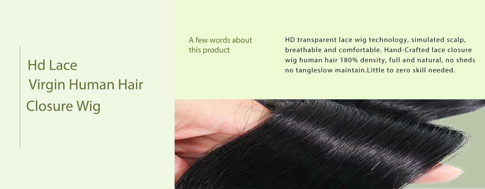 dne hair store product 4x4 hd lace closure wig straight hair features discription picture post on details page web display