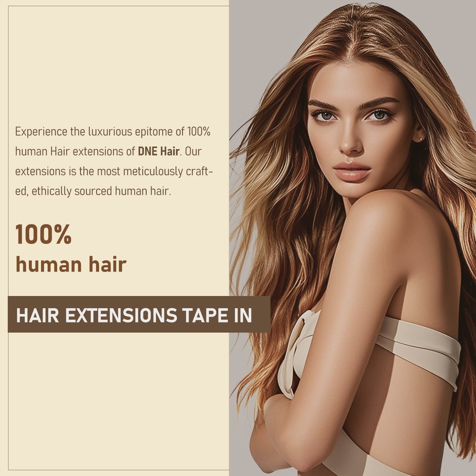 DNE Tape in Hair Extensions Real Human Hair 20Pcs/40g/Pack Seamless Dark Brown to Chestnut Brown#T4-P4/27 Straight Invisible Double Sided Tape in Hair Extensions for Women/Girls