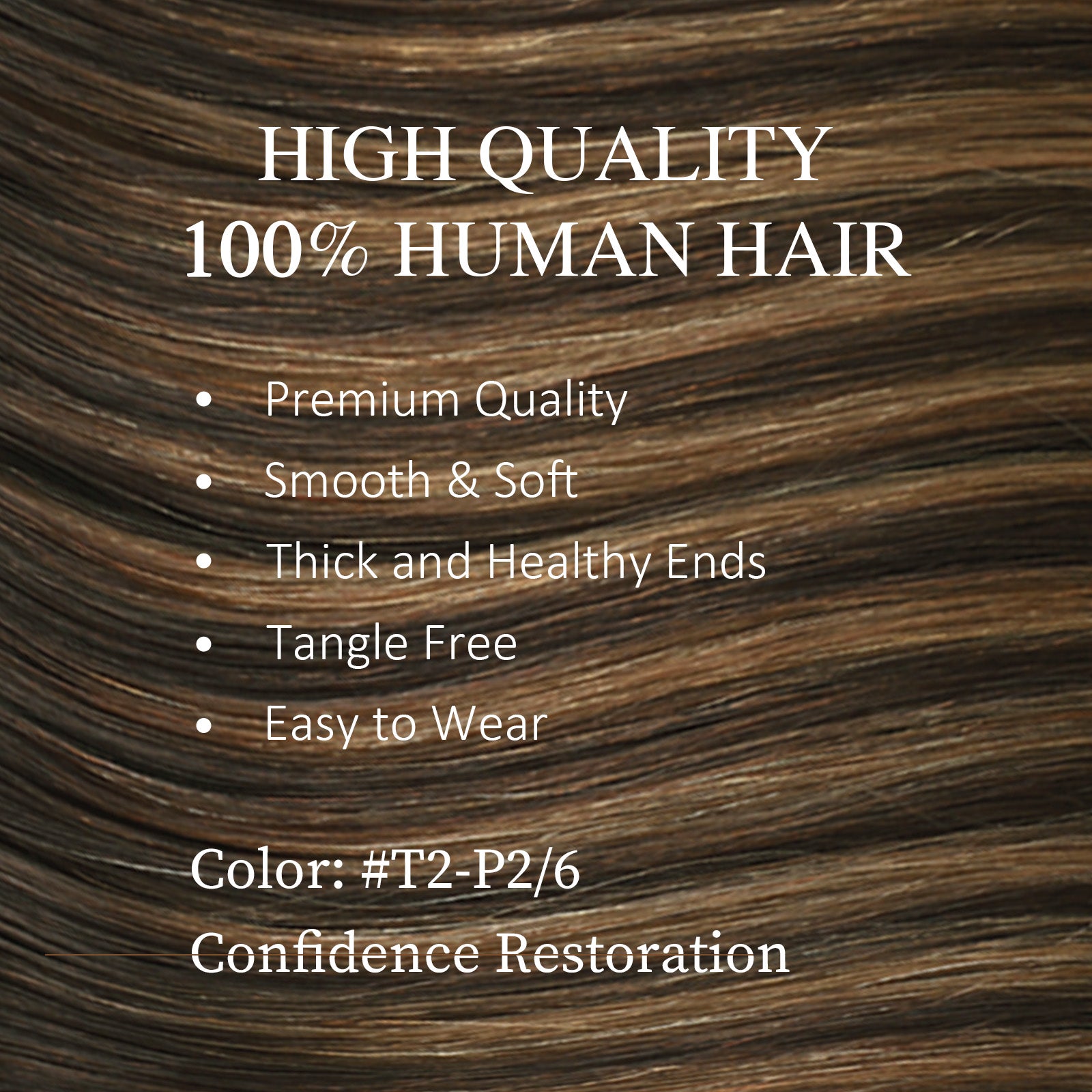 DNE Tape in Hair Extensions Real Human Hair 20Pcs/50g/Pack Seamless Dark Brown to Chestnut Brown#T2-P2/6 Straight Invisible Double Sided Tape in Hair Extensions for Women/Girls