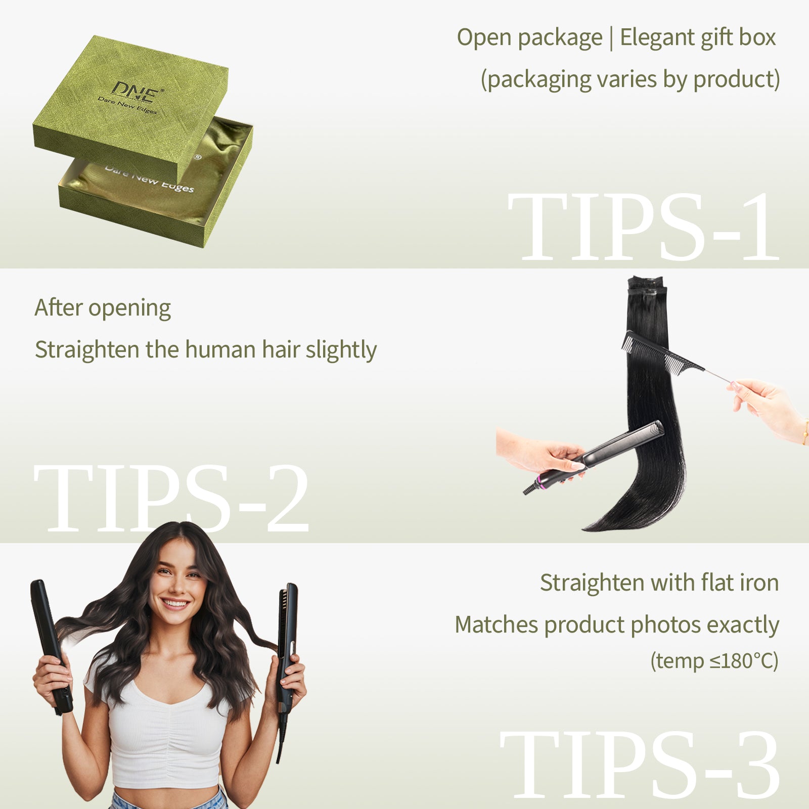 DNE Clip in Hair Extensions Real Human Hair 120g 7pcs 100% Remy Human Hair Extensions Double Wefted Clip-Ins for Women,#1B natural black
