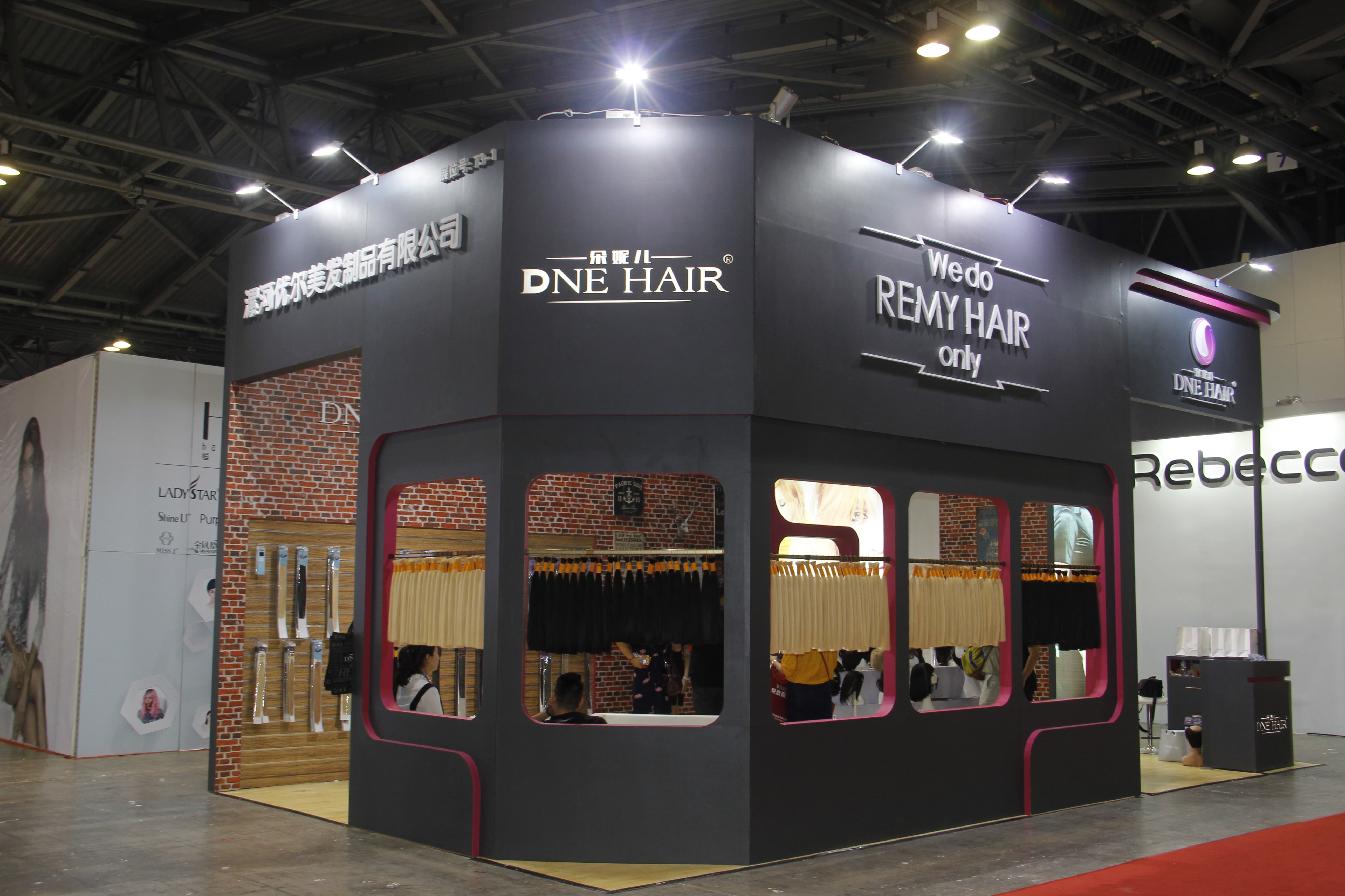 DNE hair booth display