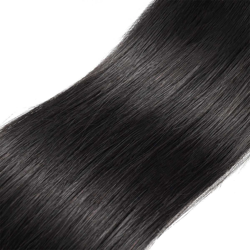 Zoom in Details of 10A Malaysian Straight Human Hair 1 Bundle Unprocessed Virgin Human Hair Weave Extensions 18 Inch