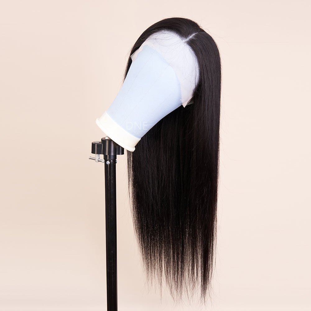 Long Straight Lace Front Wigs Human Hair Natural Black Wig Natural Hair Wig For Women Product Image Dsiplay (24 Inch)