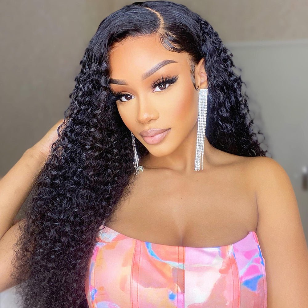 tiktok influencer gracekitoko.rdc_ same style curly wig 13x4 lace front wigs human hair 