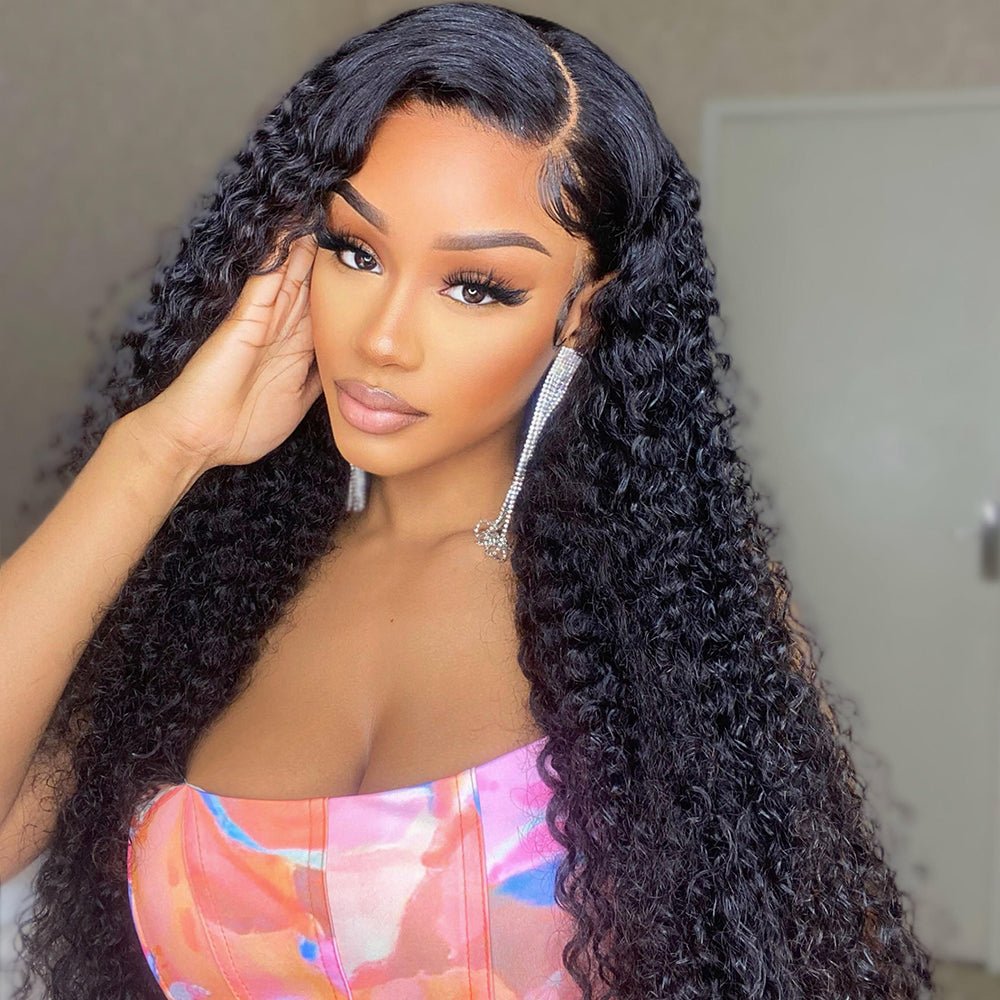 tiktok influencer gracekitoko.rdc_ same style curly wig 13x4 lace front wigs human hair preplucked affordable human hair wigs