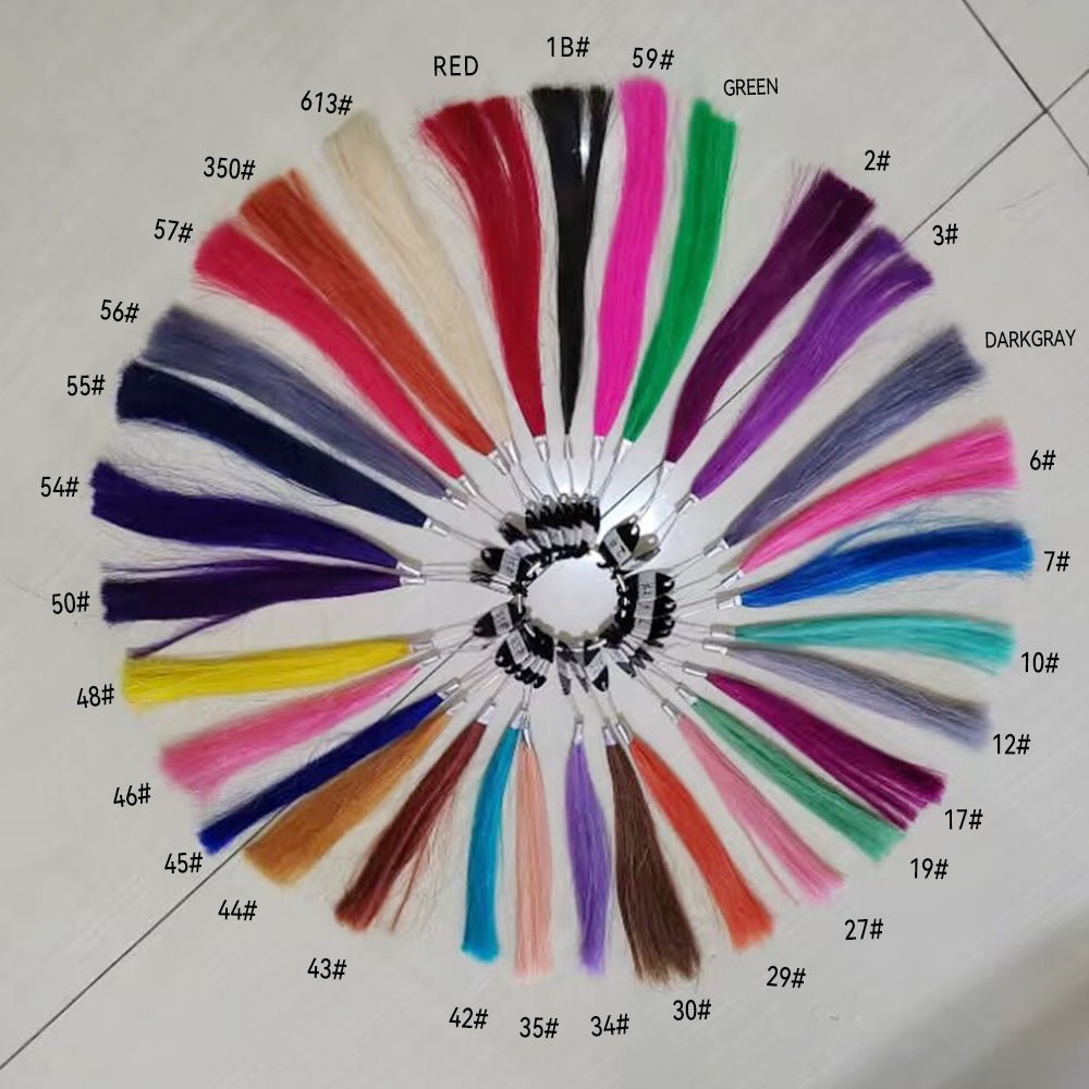 dne hair store customized colored wigs color chart for human hair lace front wigs